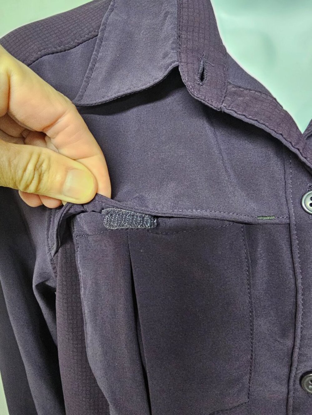 Columbia Omni-Shade Blouse Purple Button Up Roll Tab Gorpcore S - Picture 5 of 12